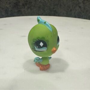LPS #472 Green Parakeet Bird 2005 Authentic ToyHasbro Collector LittlestPet Shop